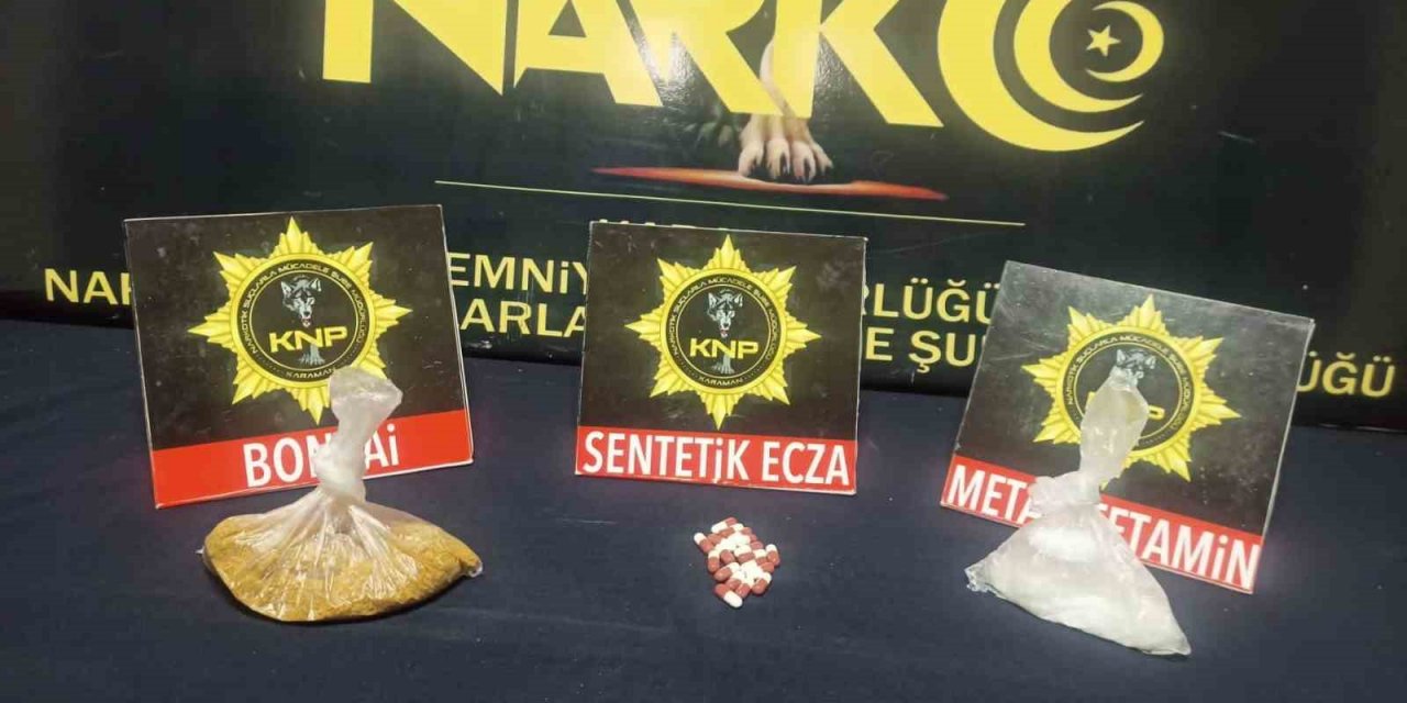 Karaman’da uyuşturucudan 2 kişi tutuklandı