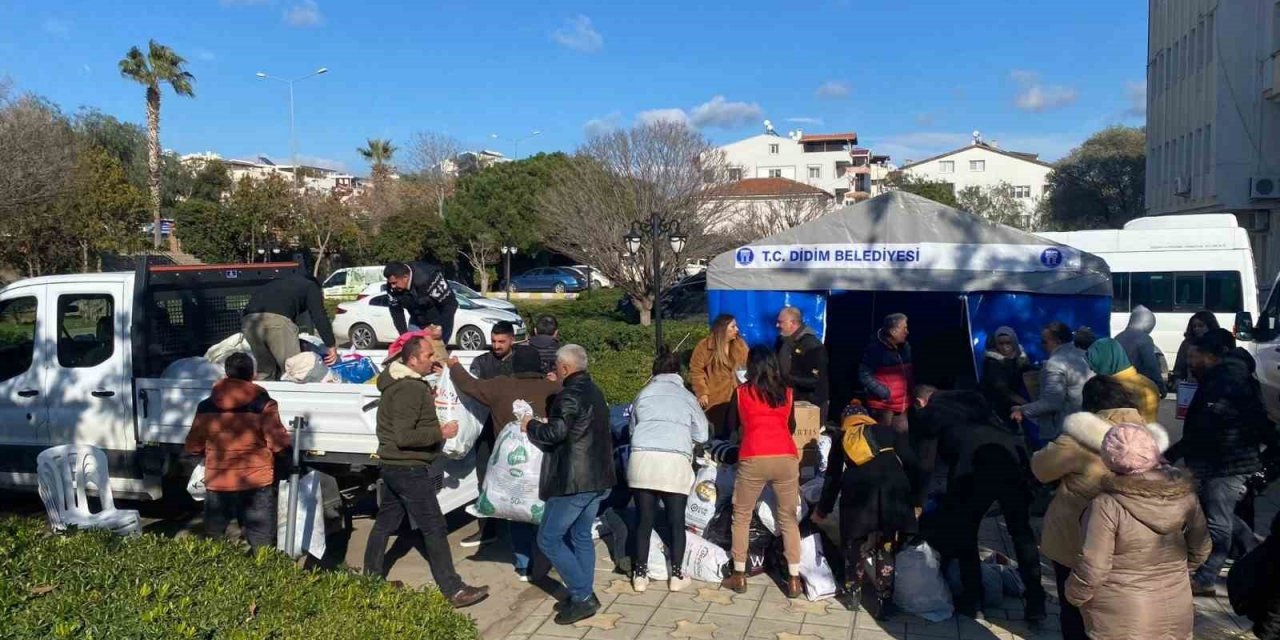 Didim’den deprem bölgesine yardım eli
