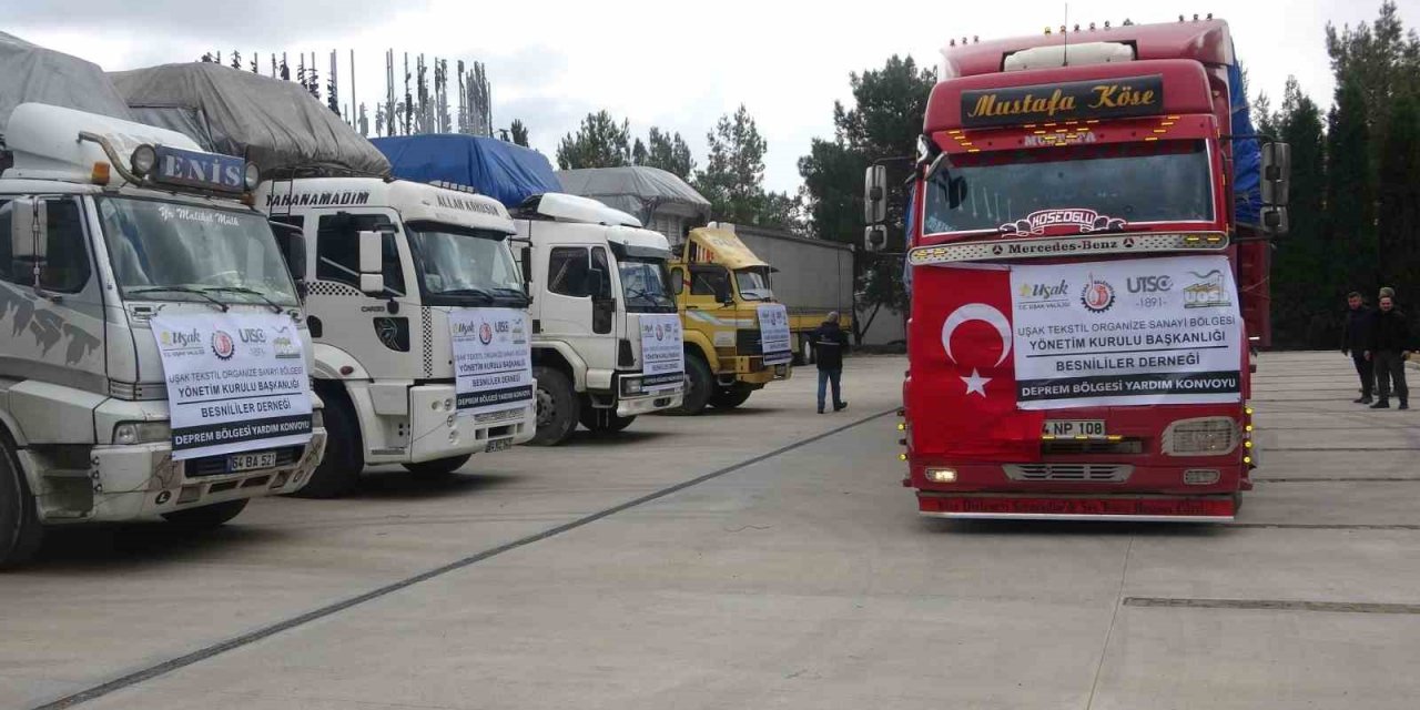 Deprem bölgesine Uşak’tan 213 bin battaniye gönderildi