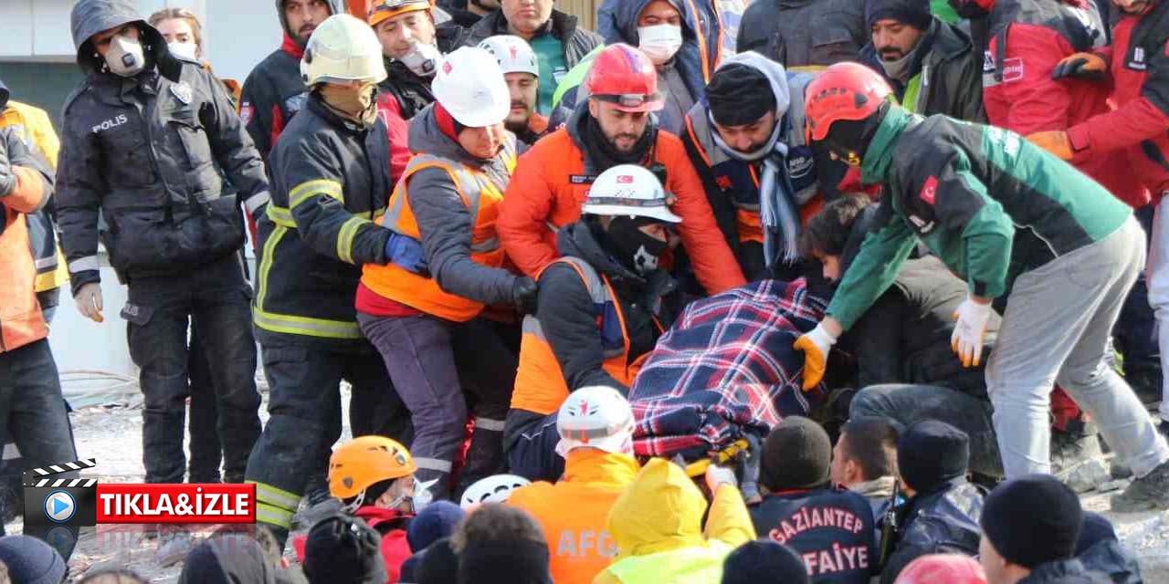 Gaziantep’te depremden 34 saat sonra enkaz altından 2 kız kardeş sağ çıkarıldı