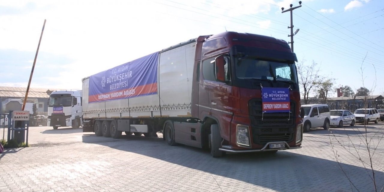 Aydın Büyükşehir Belediyesi deprem bölgesine destek olmaya devam ediyor