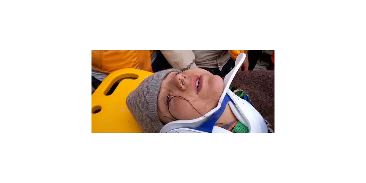 Enkazdan çıkarılan Eda: ‘Hepinize çok teşekkür ediyorum’