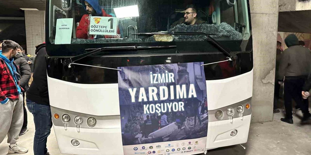 İzmir takımları, depremzedelere yardıma devam ediyor