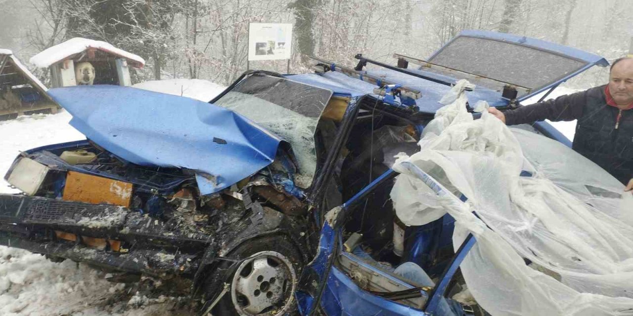 Dernek başkanı trafik kazası geçirdi