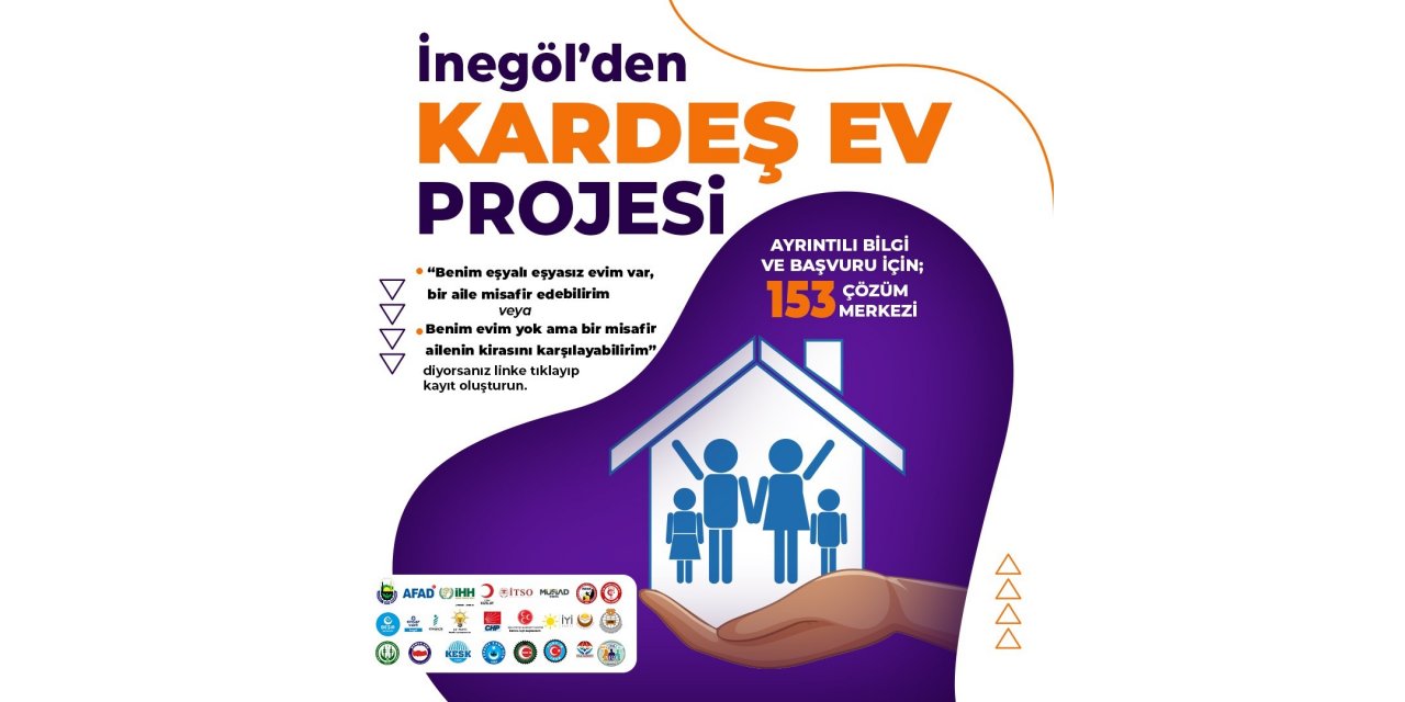 İnegöl’den örnek dayanışma, “Kardeş Ev” projesi başlatıldı