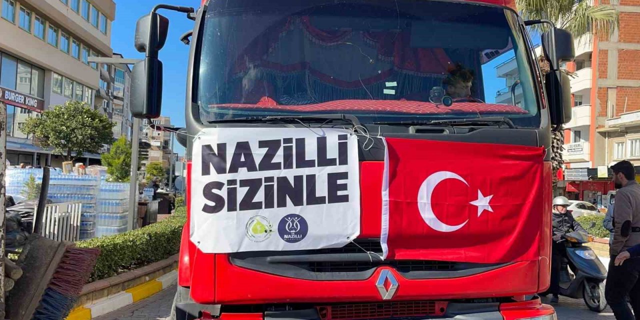 Depremin 58’inci saatinde 58’inci araç Nazilli’den yola çıktı