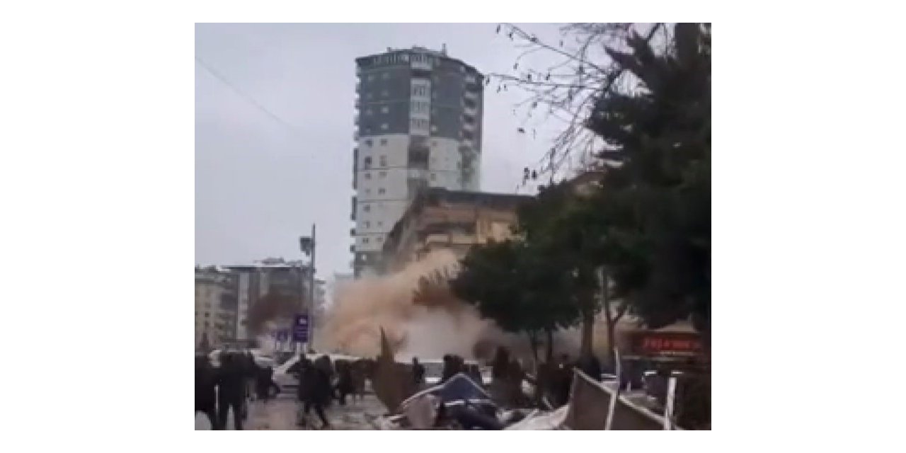 İkinci depremde yıkılan binanın ilk depremden sonra çekilmiş görüntüleri ortaya çıktı