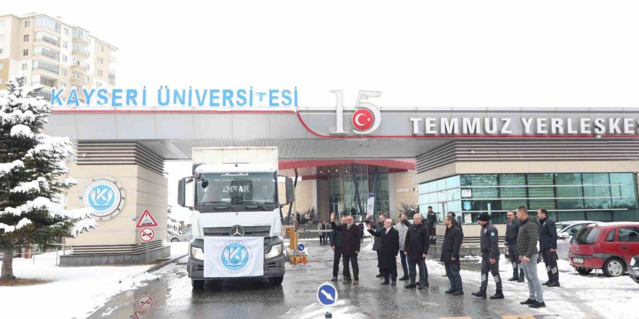 Kayseri Üniversitesi’nden deprem bölgesine yardım eli