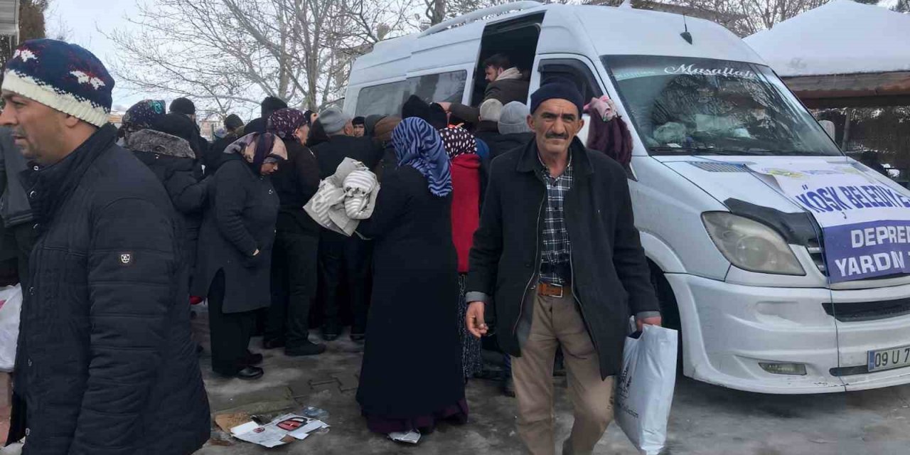 Köşk’ten giden yardımlar Elbistan’a ulaştı