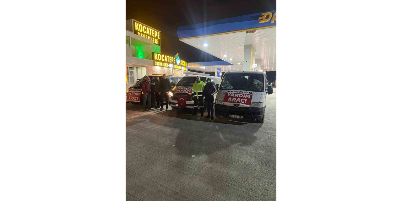 Afyonkarahisar galericiler esnafından deprem bölgesine yardım