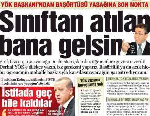 Sınıftan çıkarılan bize gelsin gereğini yaparız