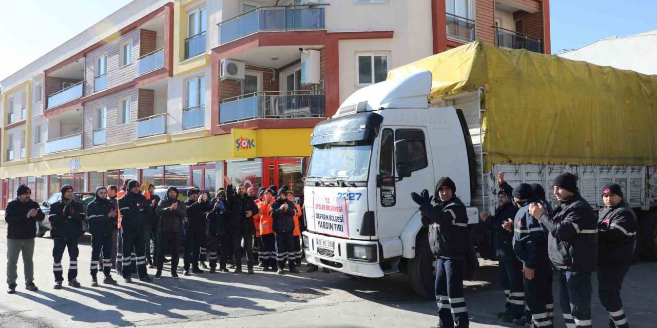 Efeler’den deprem bölgesine yardımlar devam ediyor
