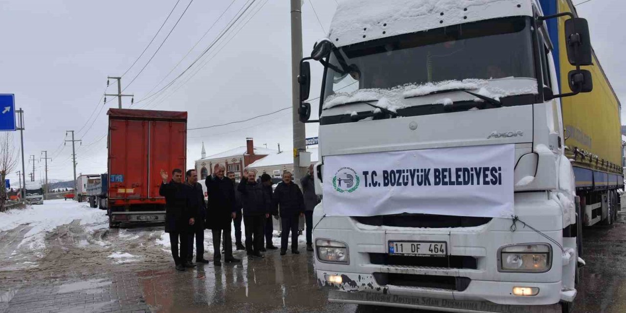 Bozüyük Belediyesi 4’üncü yardım tırı yola çıktı