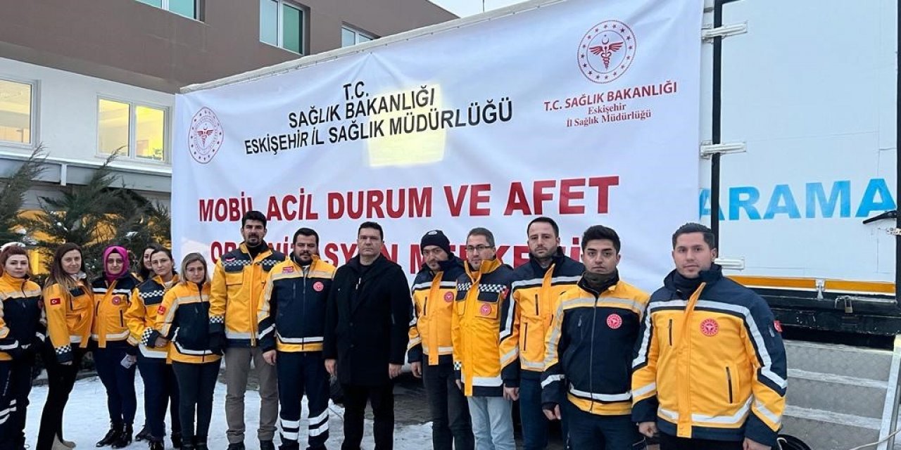 Mobil SAKOM afet bölgesi için Eskişehir’den hareket etti