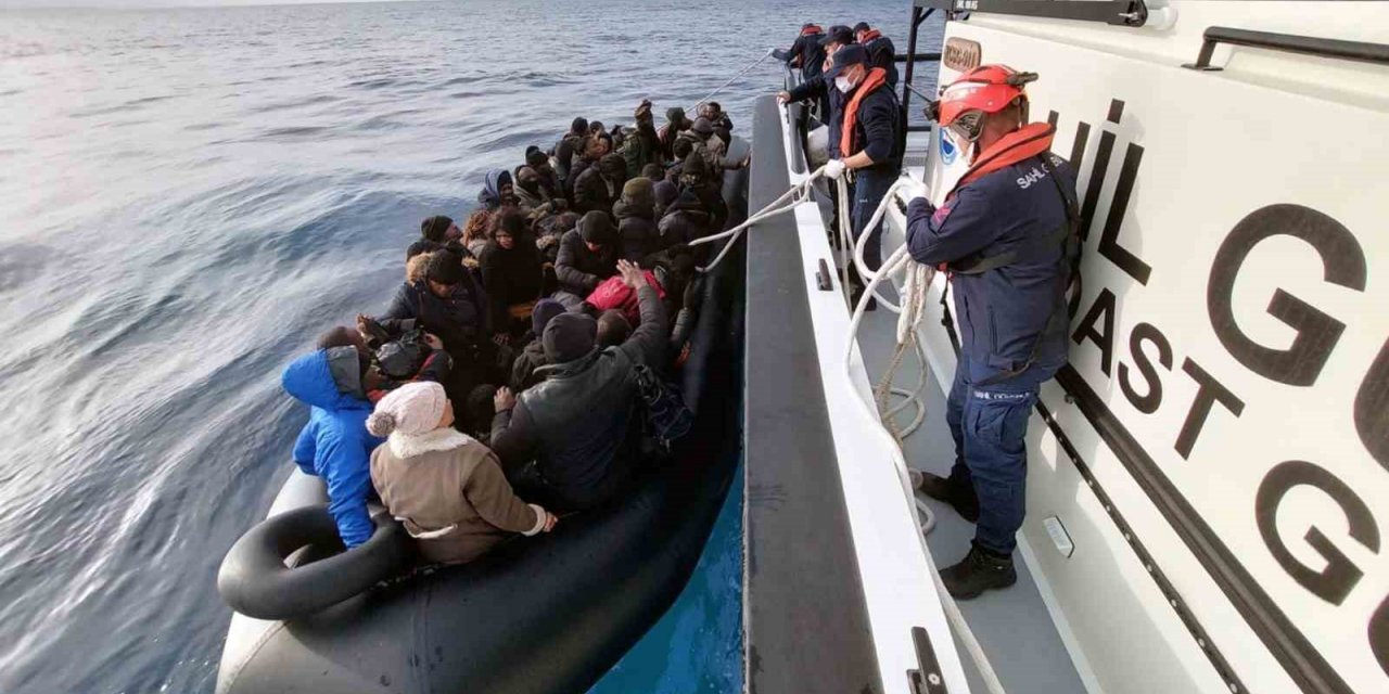 Fethiye’de 41 düzensiz göçmen kurtarıldı