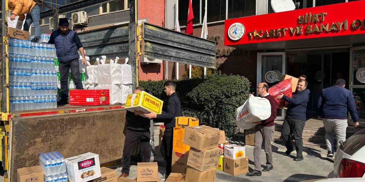 Siirt TSO, Malatya deprem bölgesinde yardım tırı gönderdi
