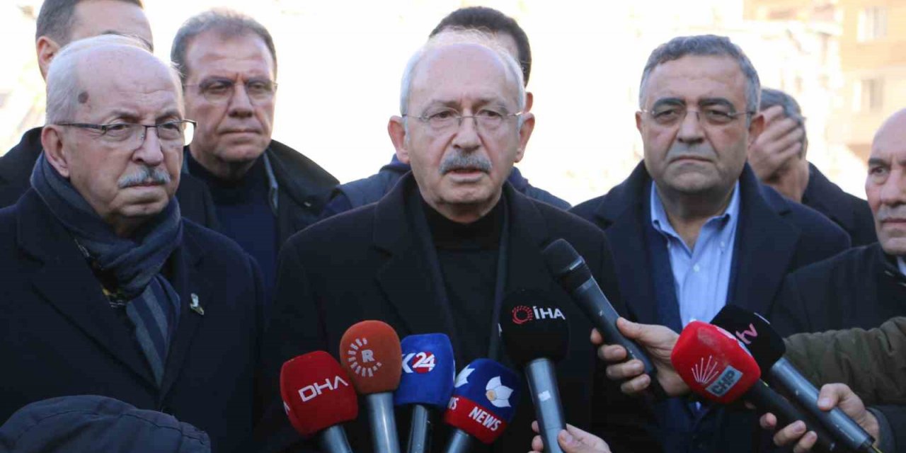 CHP Genel Başkanı Kılıçdaroğlu Diyarbakır’da deprem bölgesinde