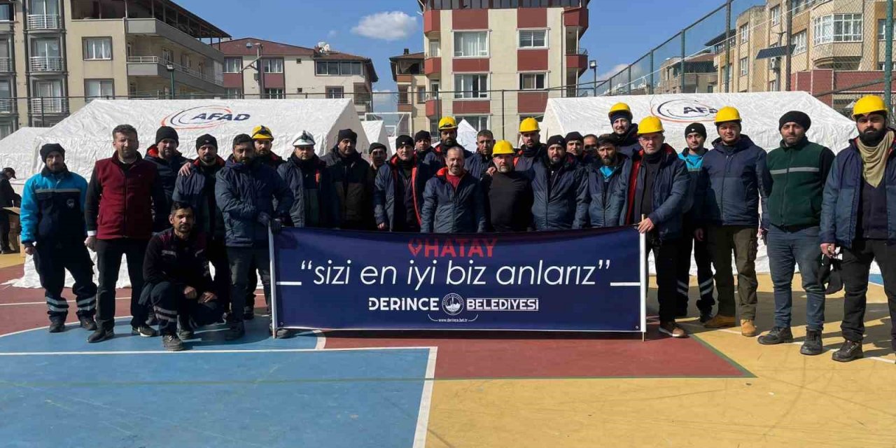 Derince Hatay’da tek yürek oldu