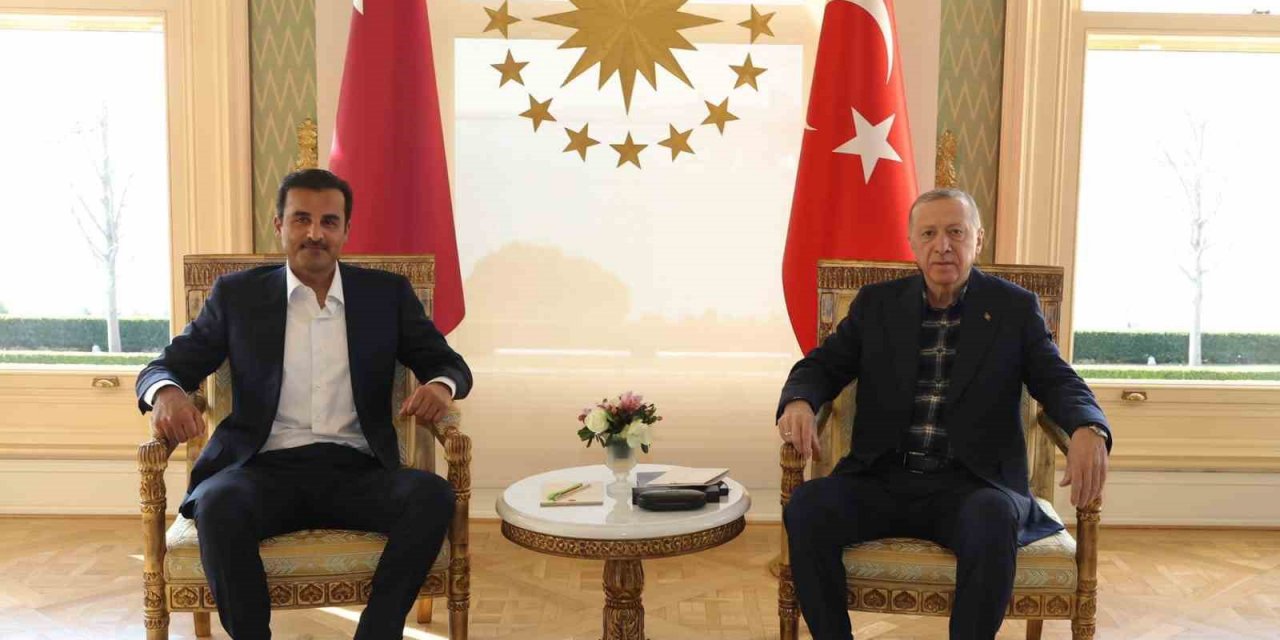 Cumhurbaşkanı Erdoğan, Katar Emiri Al Sani’yle görüştü