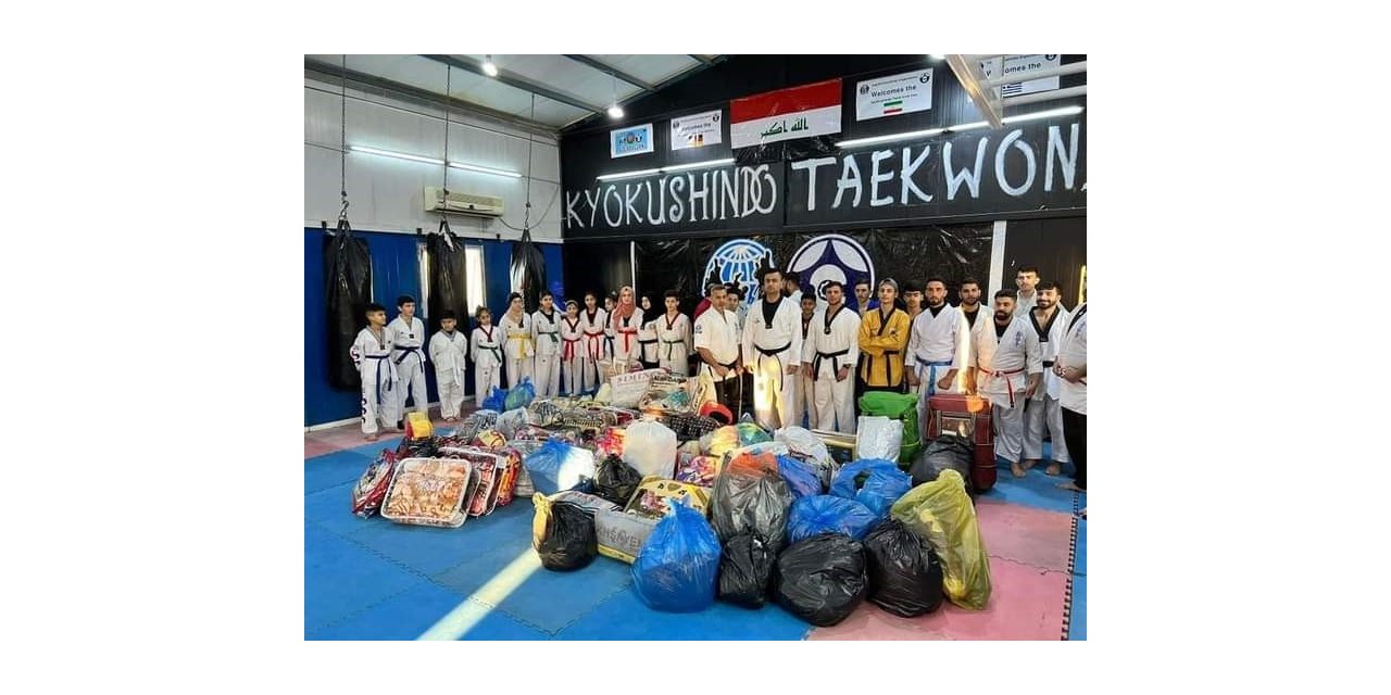 Irak’taki Türkmen tekvandoculardan deprem bölgesine destek