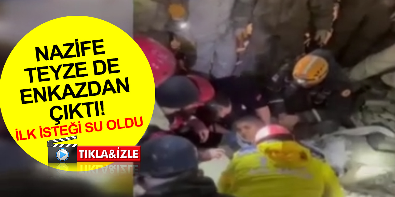 Gaziantep’ten 163. saatte sevindiren haber! Nazife teyze de enkazdan çıktı