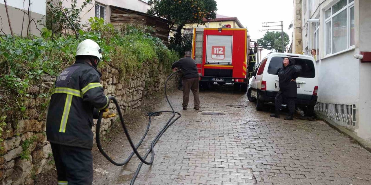 Ordu’da baca yangını ekipleri harekete geçirdi
