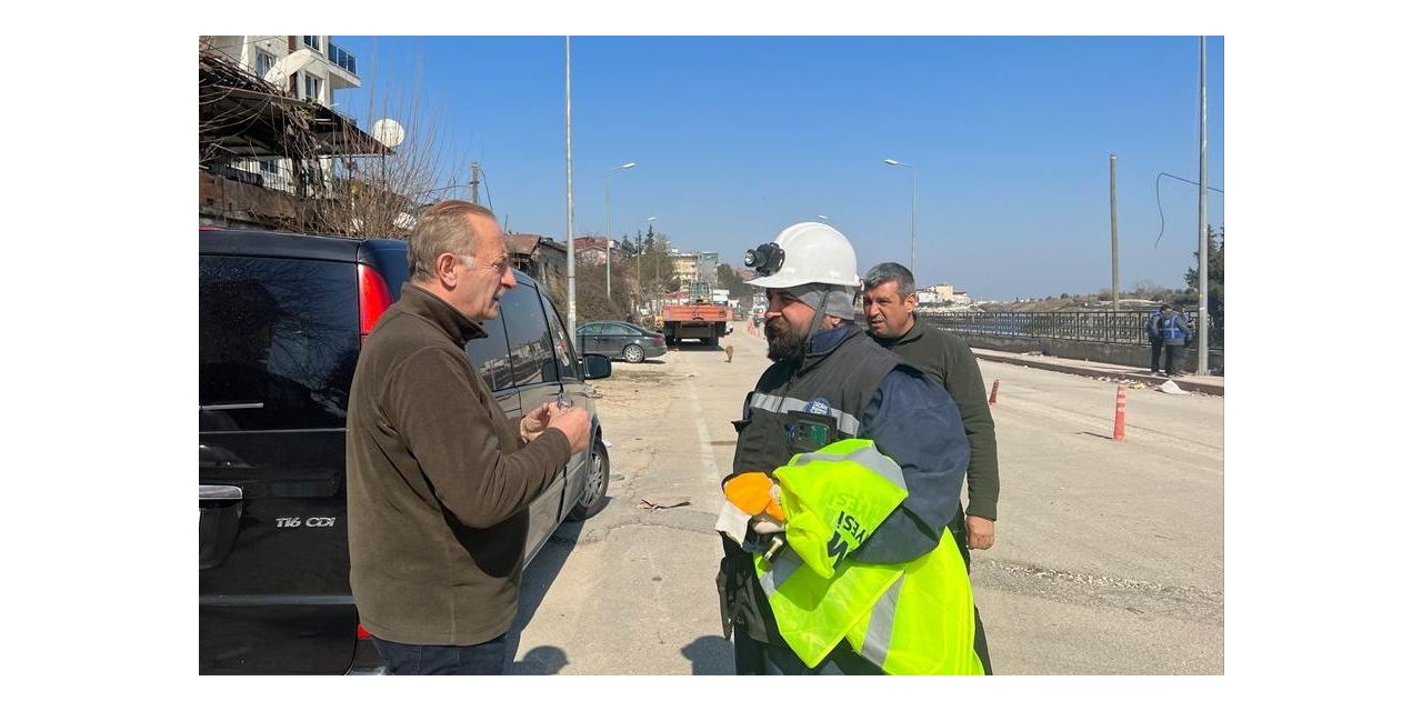 Başkan Atabay deprem bölgesine gitti