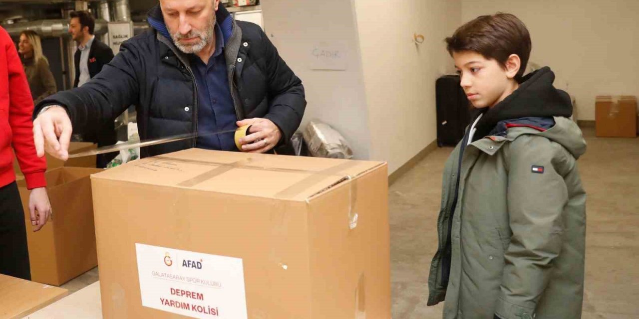 Cenk Ergün, oğluyla birlikte çalışmalara destek verdi