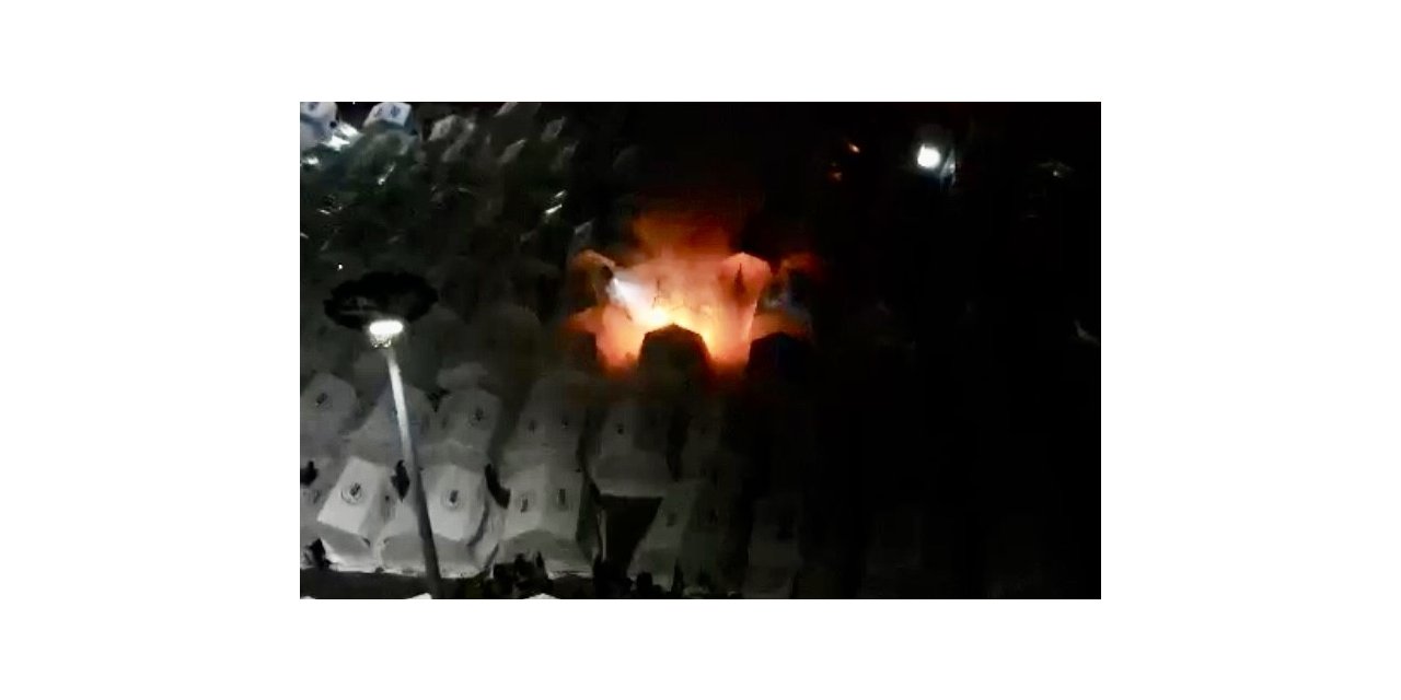 Osmaniye’de çadır kentte yangın