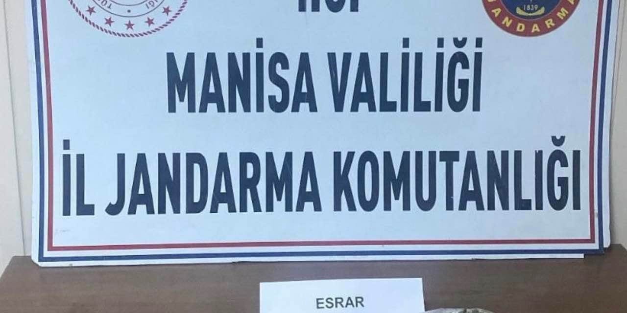 Manisa’da taksideki yolcudan uyuşturucu çıktı