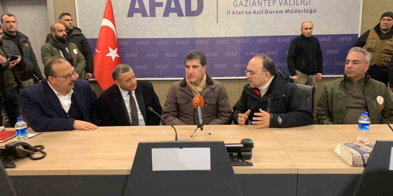 Barzani deprem bölgesinde