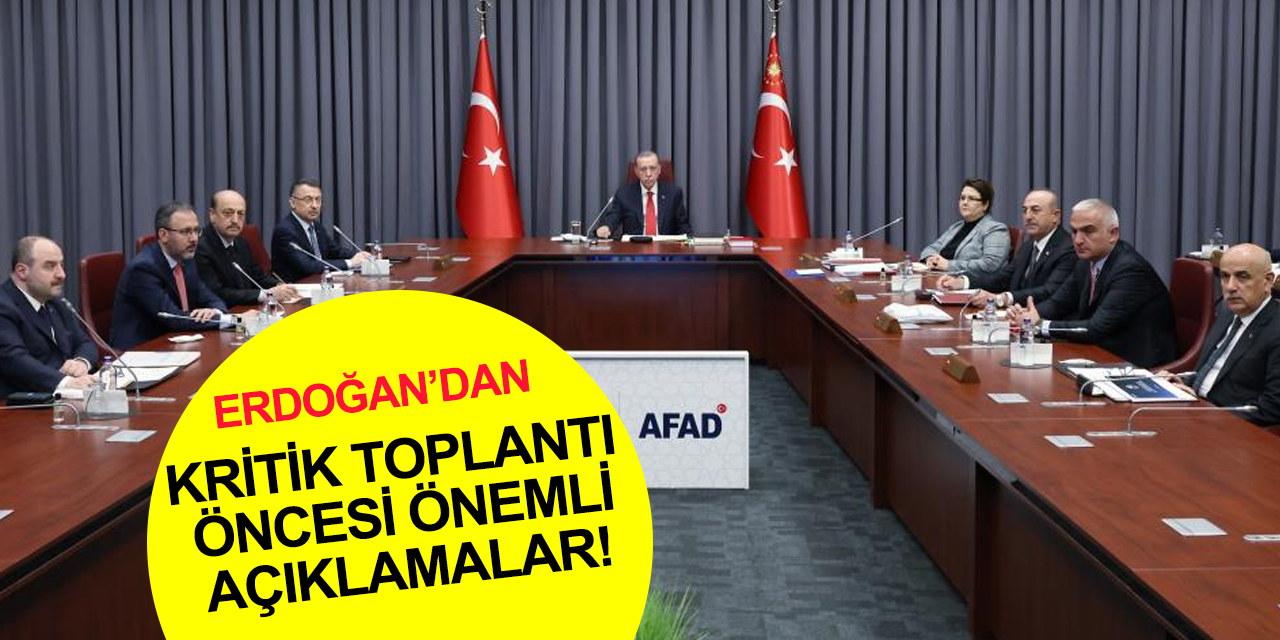 Cumhurbaşkanı Erdoğan'dan Kritik Kabine öncesi son dakika açıklama: Endişemiz yok, endişeniz olmasın