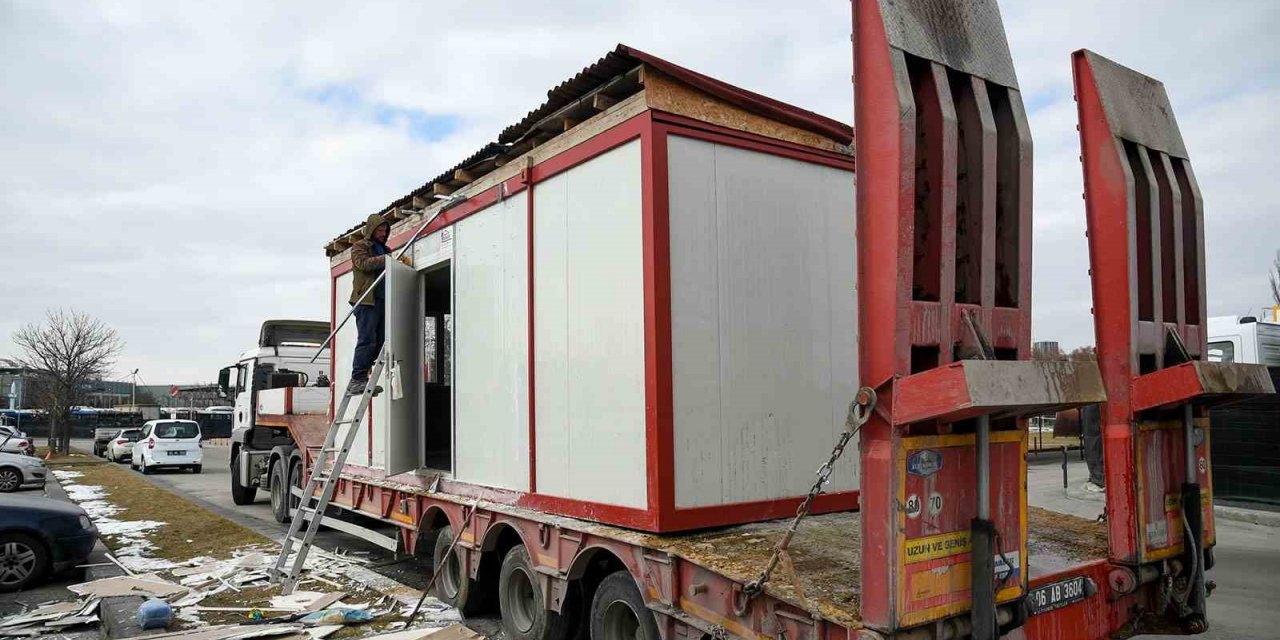 Altındağ Belediyesinden prefabrik ev desteği
