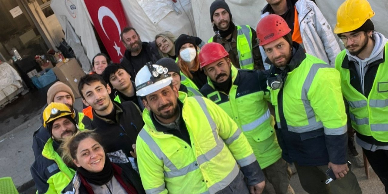 Marmaris Arama Kurtarma ekibi deprem bölgesinde çalışmaya devam ediyor