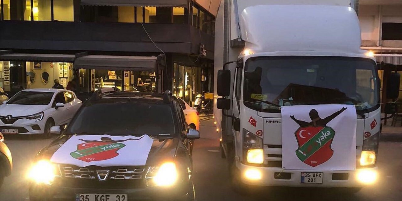 Karşıyakalı taraftarlardan depremzede çocuklar için bin 300 kaban