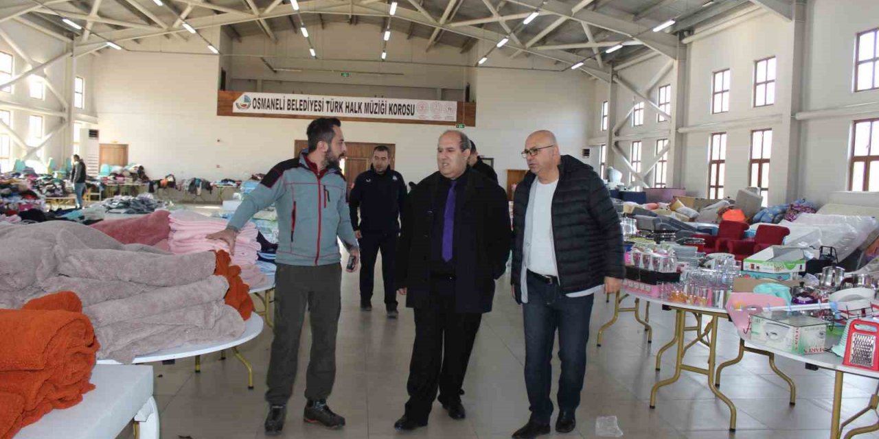Osmaneli’de depremzedeler için sosyal market hizmete girdi