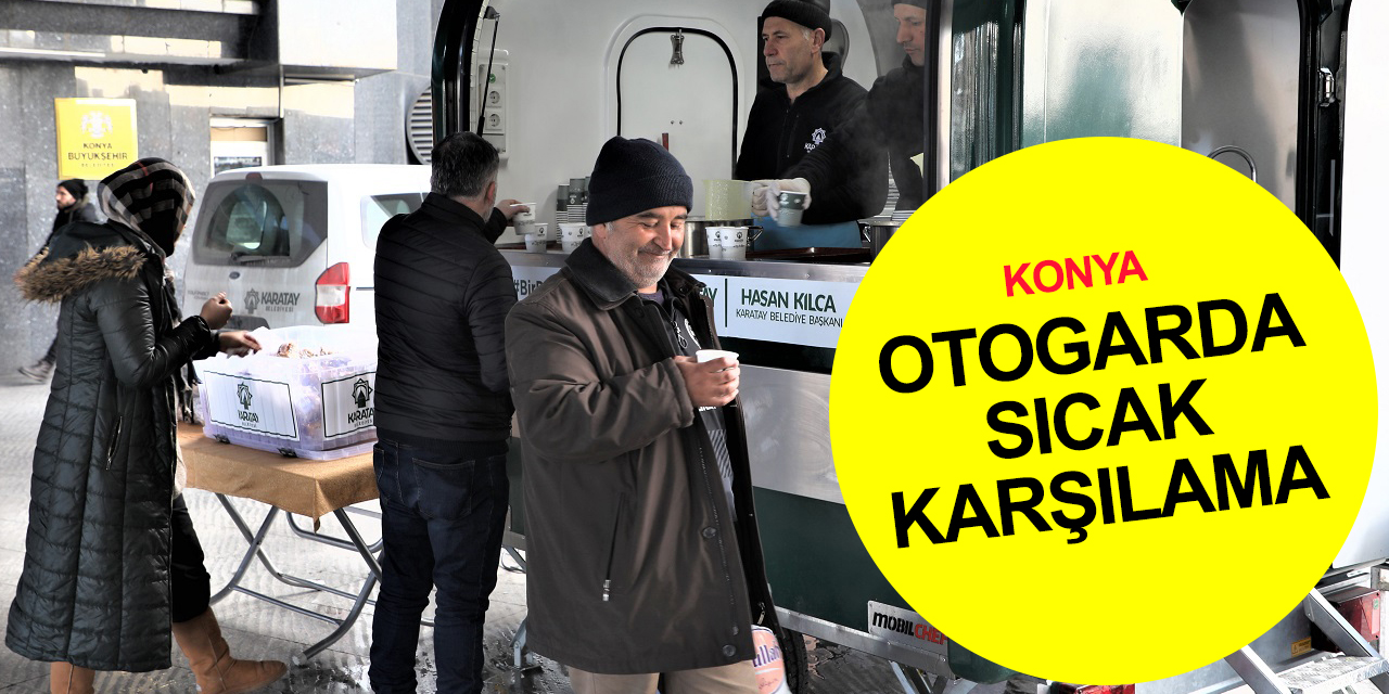 Konya otogarında deprem mağdurlarına sıcak çorba ikramı