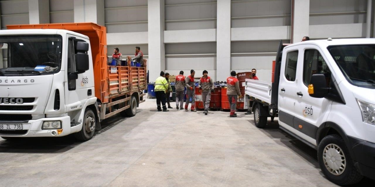 Kayseri OSB Teknik Koleji deprem bölgesi için 200 varil soba üretti