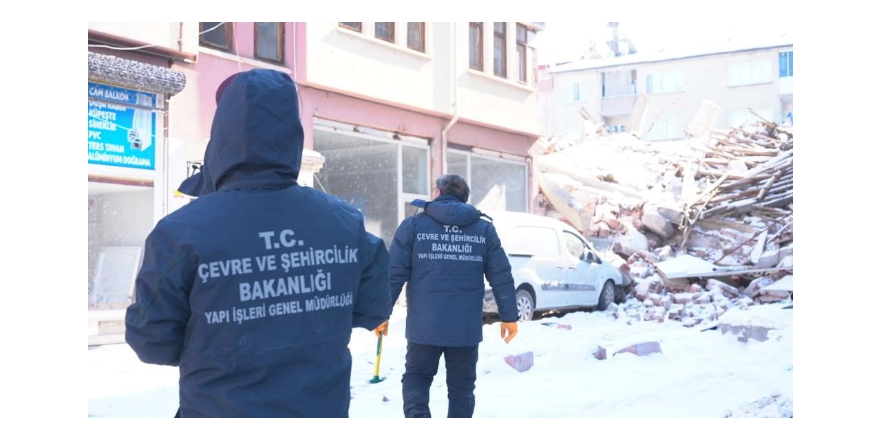 Deprem bölgesinde yürütülen hasar tespit çalışmalarında son durum