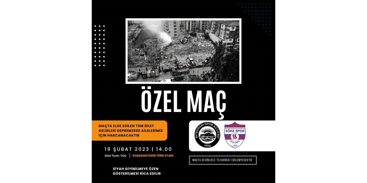 Aydın’ın en anlamlı maçı Pazar günü Kuşadası’nda oynanacak