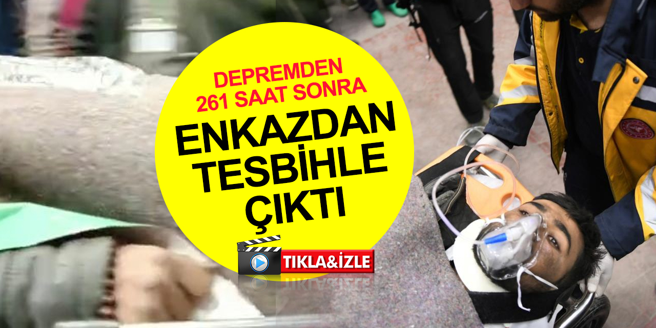 Allahu Ekber! 261. saatte hastane enkazından çıkarıldı! Mehmet Ali'nin elindeki tesbih dikkat çekti