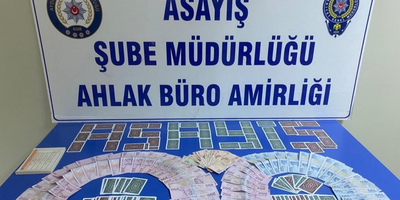 Aydın’da kıraathaneye kumar baskını