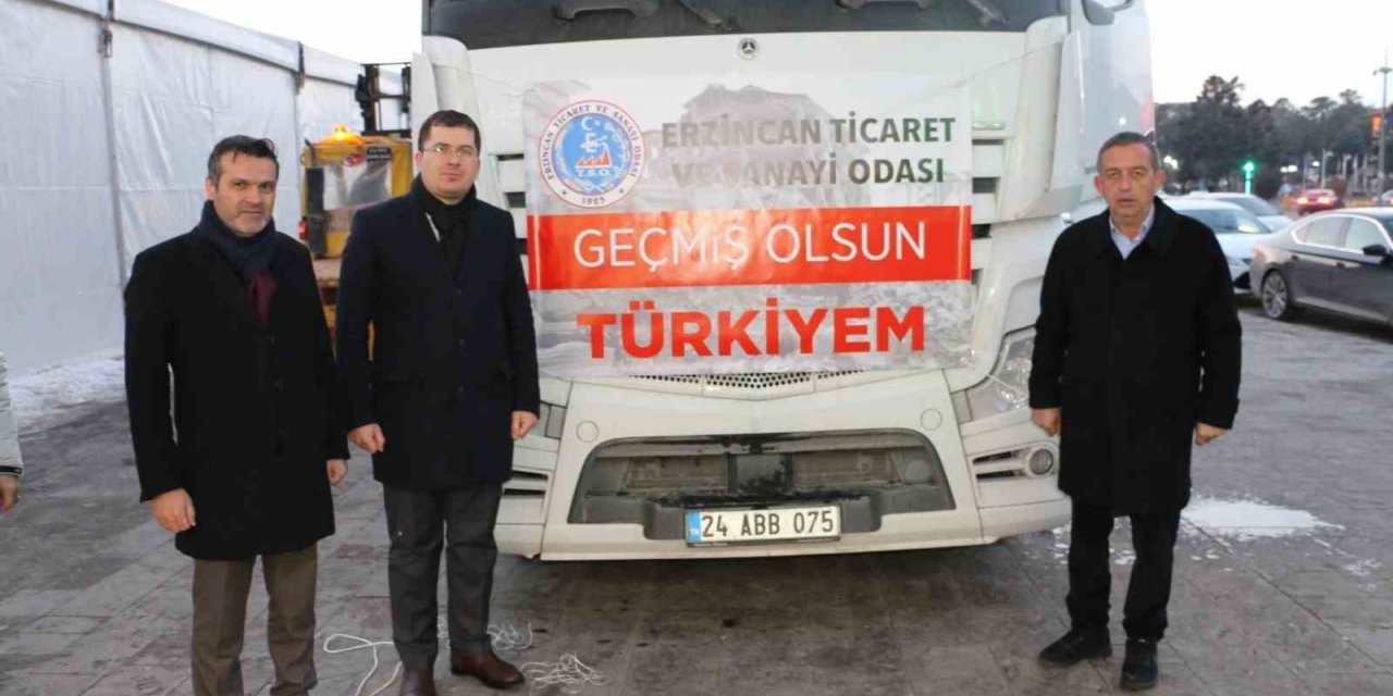 Erzincan TSO’nun 3’ncü yardım tırı yola çıktı