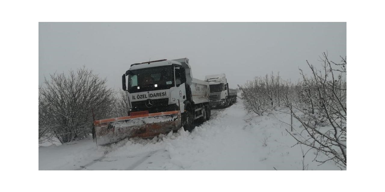 Elazığ’da  kapalı köy yolu kalmadı
