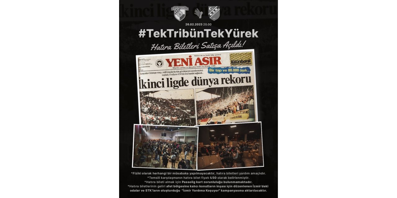 İzmir derbisinin hatıra biletleri satışa çıktı