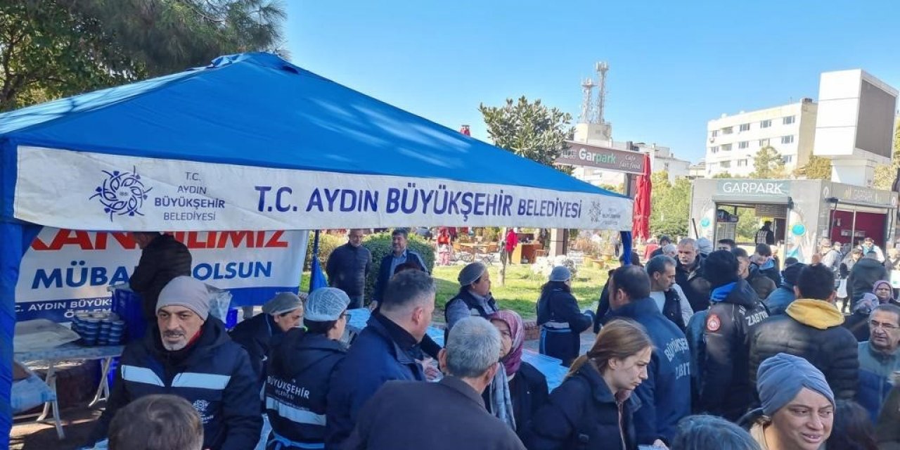 Aydın Büyükşehir Belediyesi’nden Miraç Kandili’nde helva hayrı
