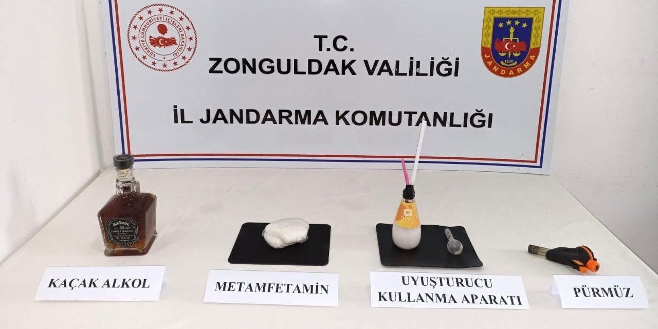 Zonguldak’ta uyuşturucu madde ve kaçak alkol ele geçirildi: 1 tutuklu