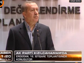 Erdoğan Kızılcahamam'da konuştu