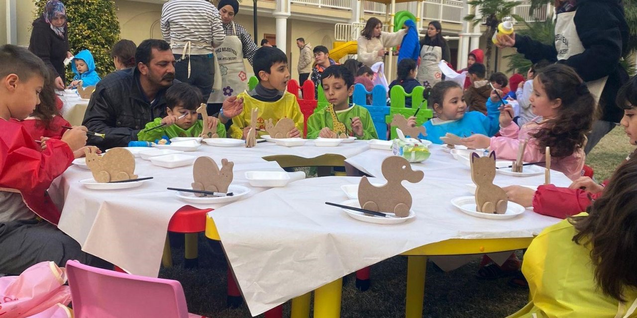 Kepez’den depremzede çocuklara atölye çalışması