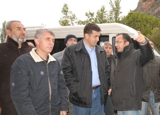 Kalaycı, Mavi Tünel çalışmalarını inceledi